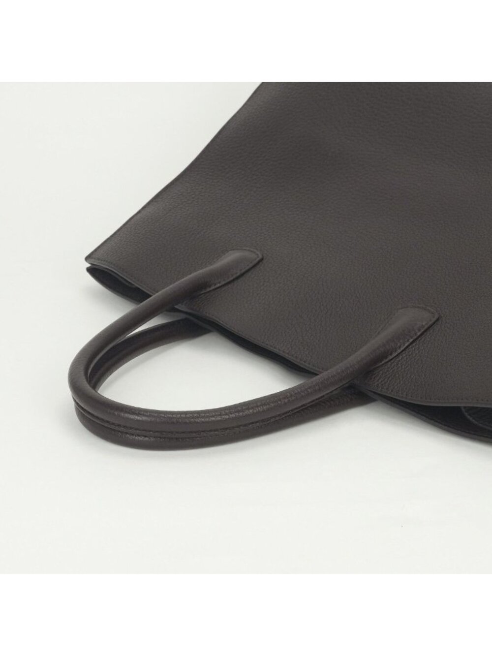 Hermes White Bus GM Tote Togo Chocolate Brown Gold Handbag Business Briefcase - Picture 4 of 8